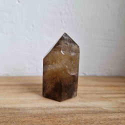 Pointe Quartz fumé morion ~ Ancrage